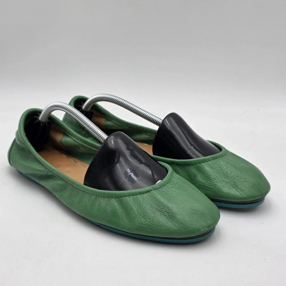 Tieks By Gavrieli Ballet Flats US 9 Clover Green Foldable Chic Comfortable